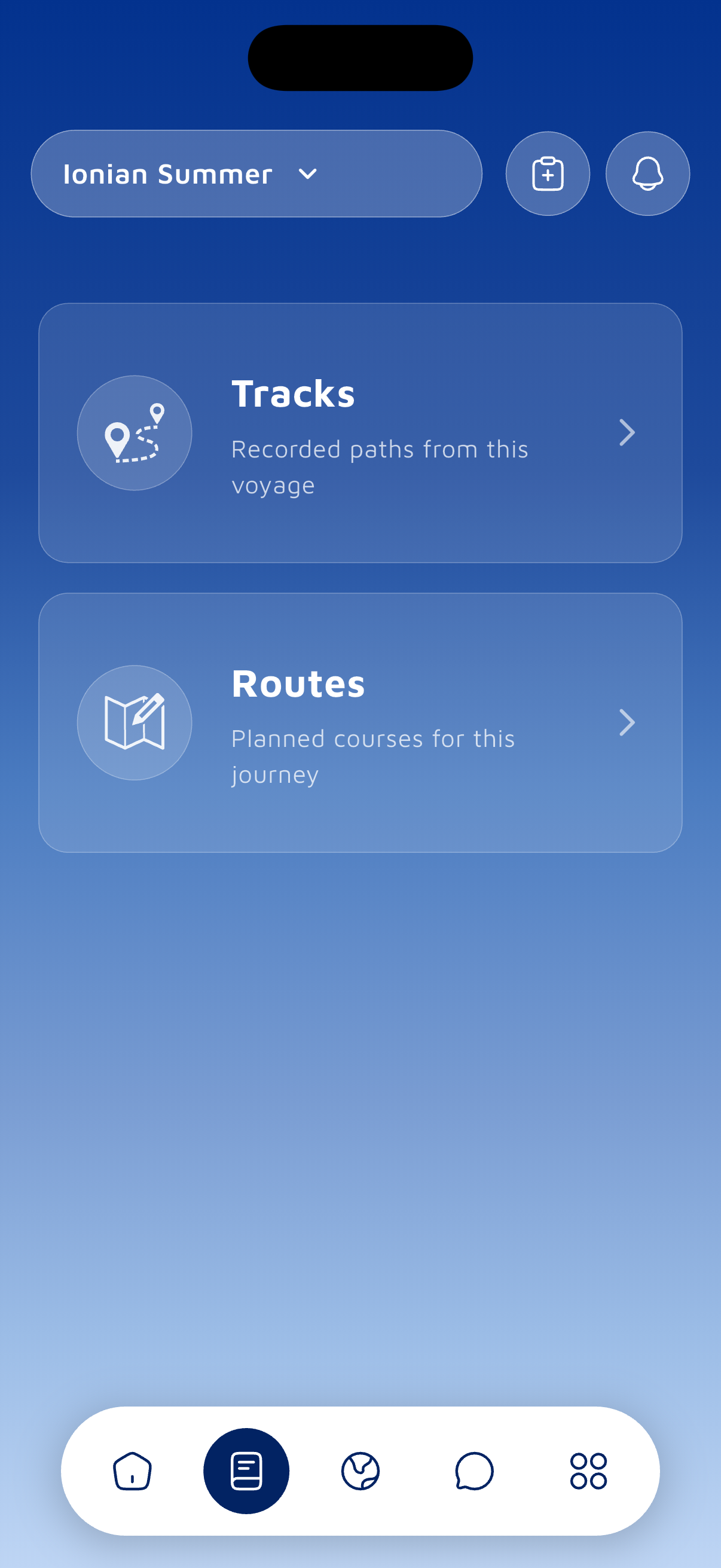 Sailings Logbook screenshot