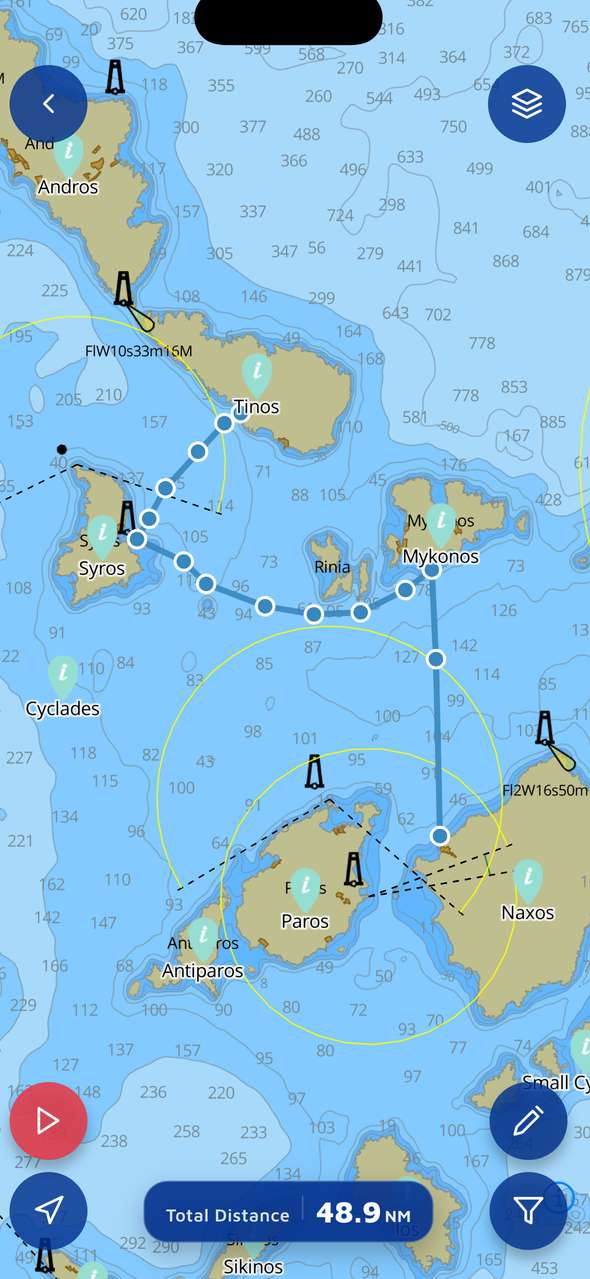 Route Planning screenshot